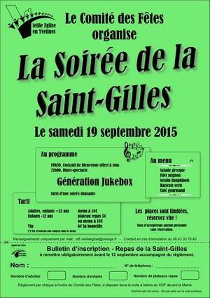 L'affiche de la fête de la Saint-Gilles 2015