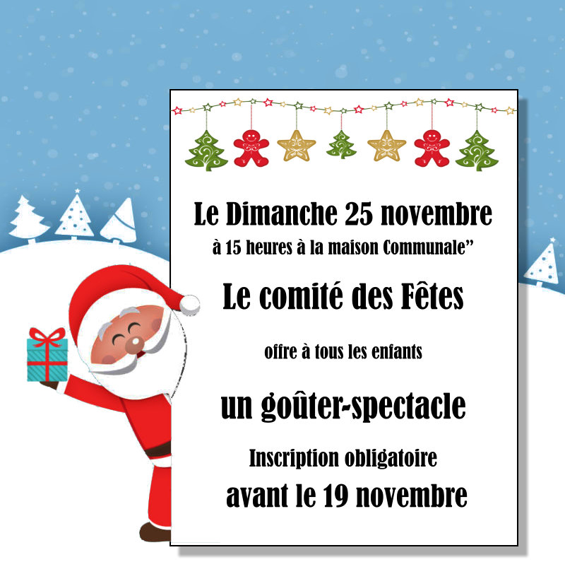 Spectacle de Noël 2018 - goûter-spectacle